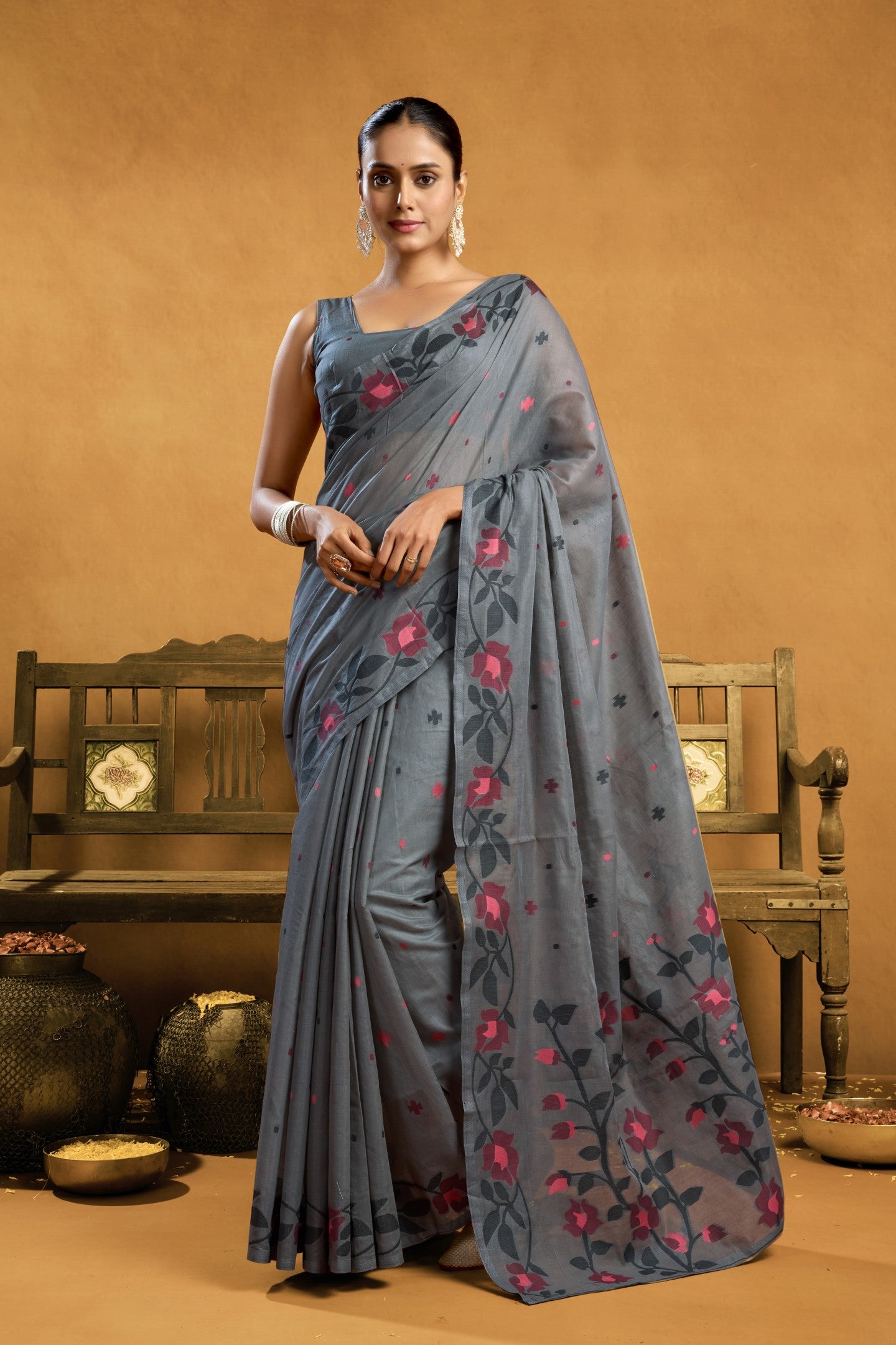 POORVA JAMADANI COTTON SAREE