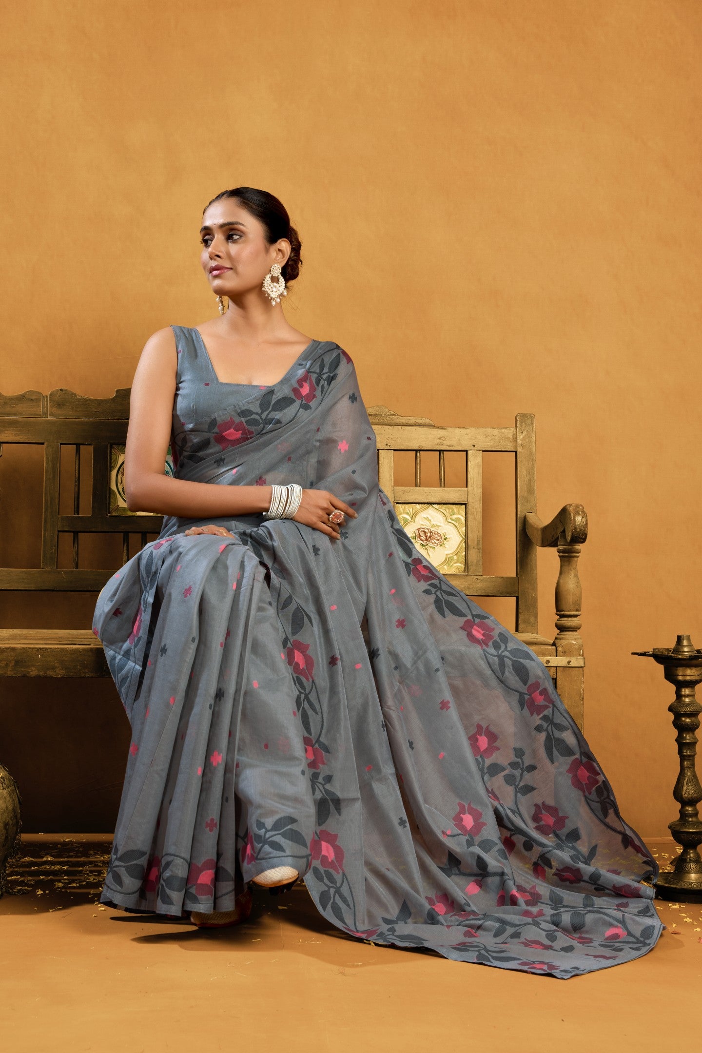 POORVA JAMADANI COTTON SAREE