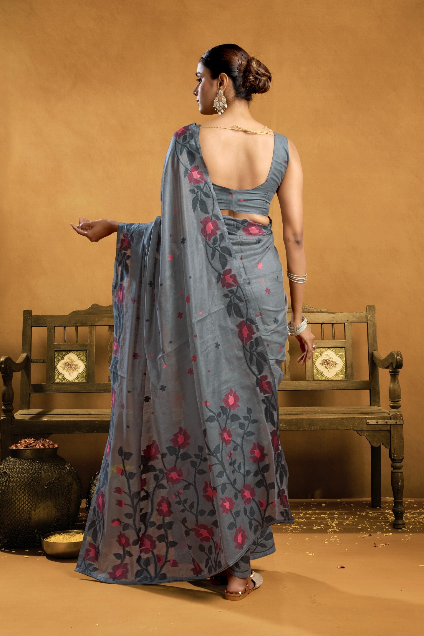 POORVA JAMADANI COTTON SAREE
