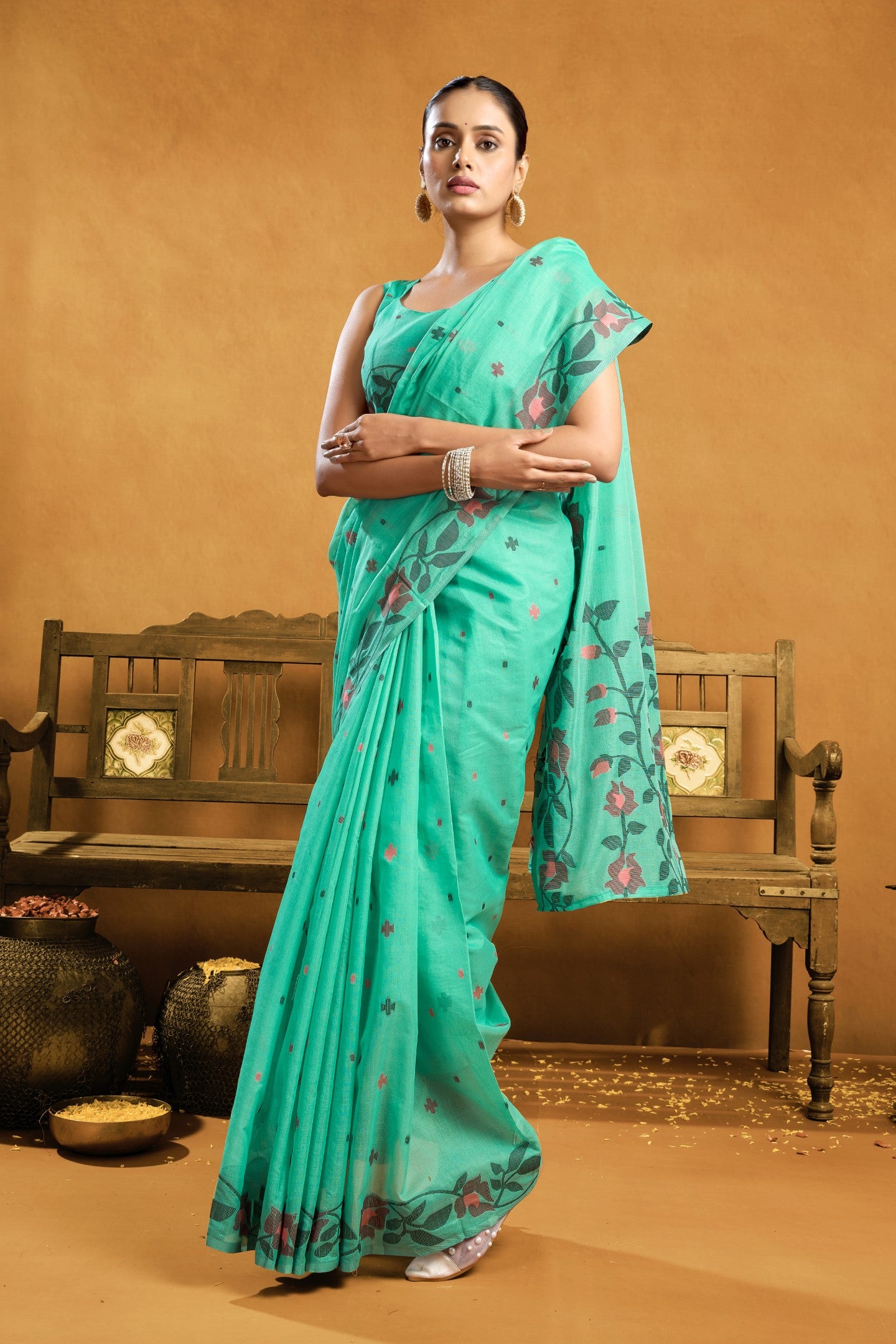 KAVYAKALA JAMADANI COTTON SAREE