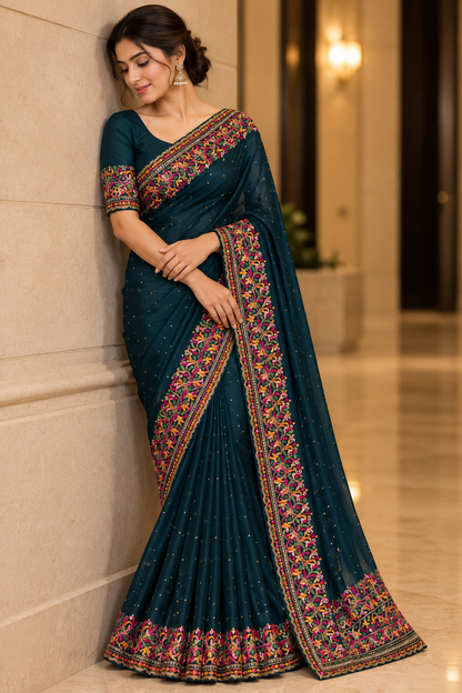 Party wear saree(4)