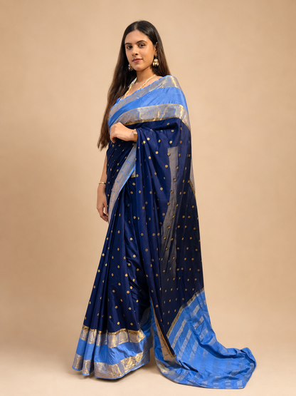 Semi Mysore crepe silk saree(20)
