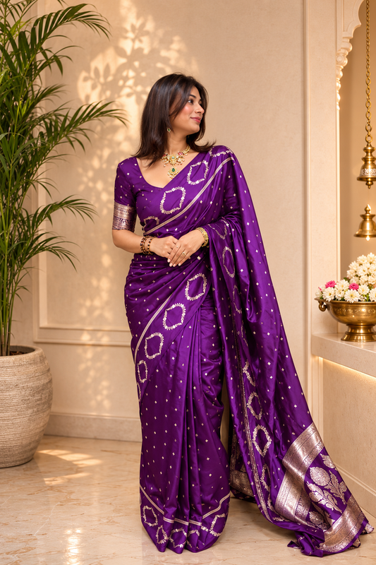 Banarasi satin saree