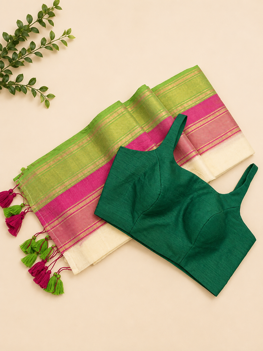 Readymade blouse with saree