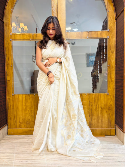 Premium linen tissue ready to wear saree