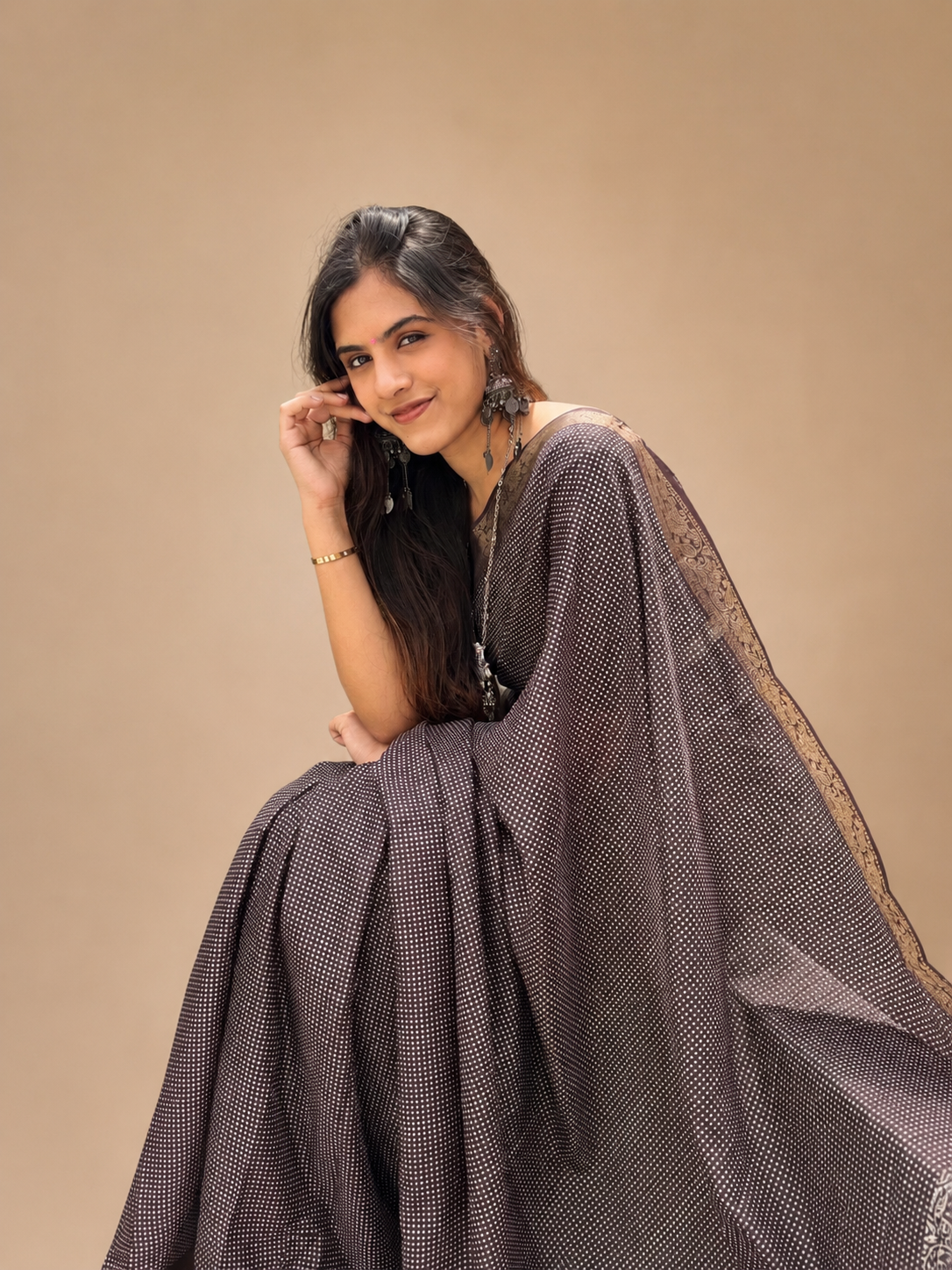 Everyday digital  printed saree