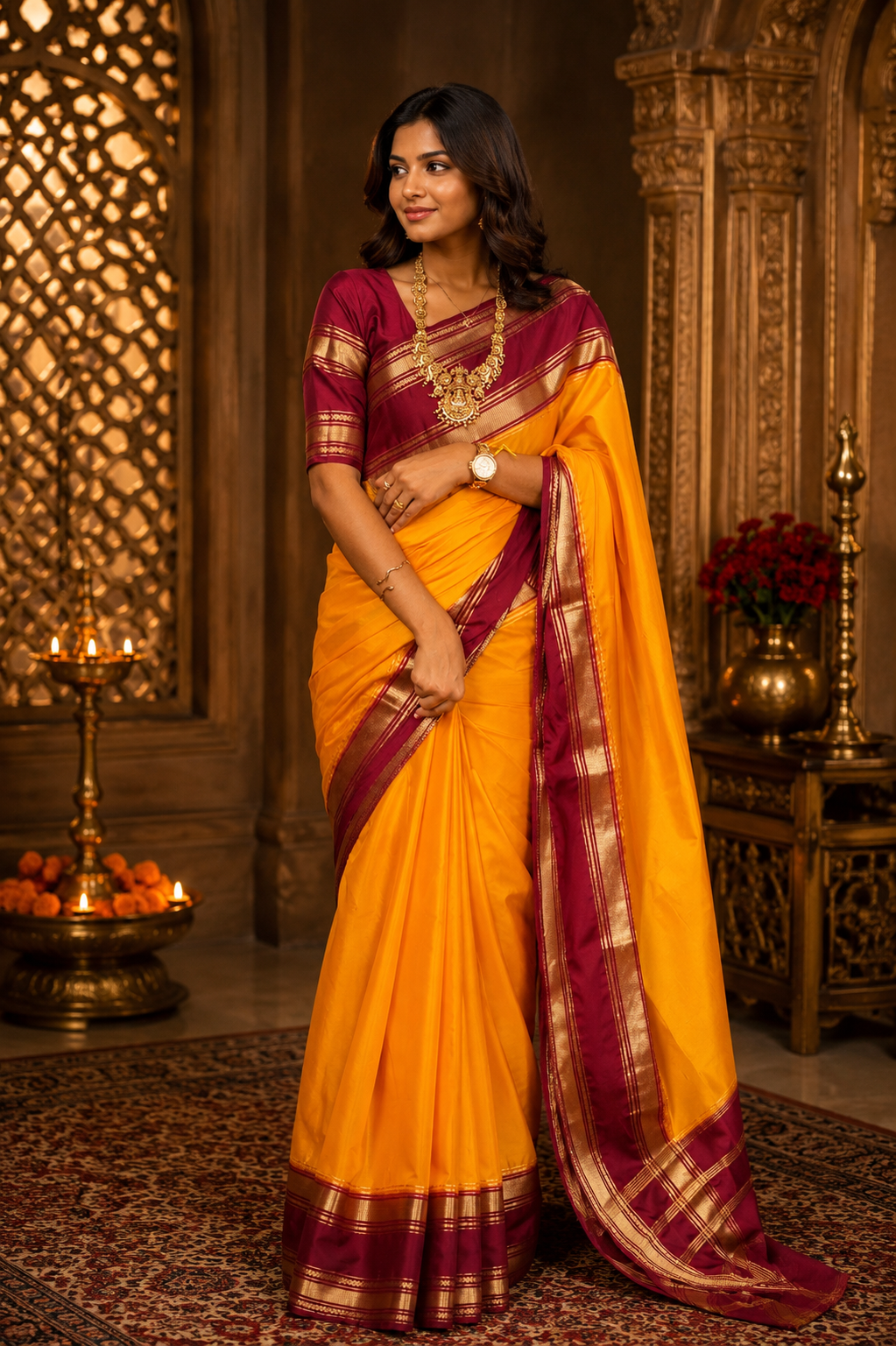 Mysore crepe silk saree