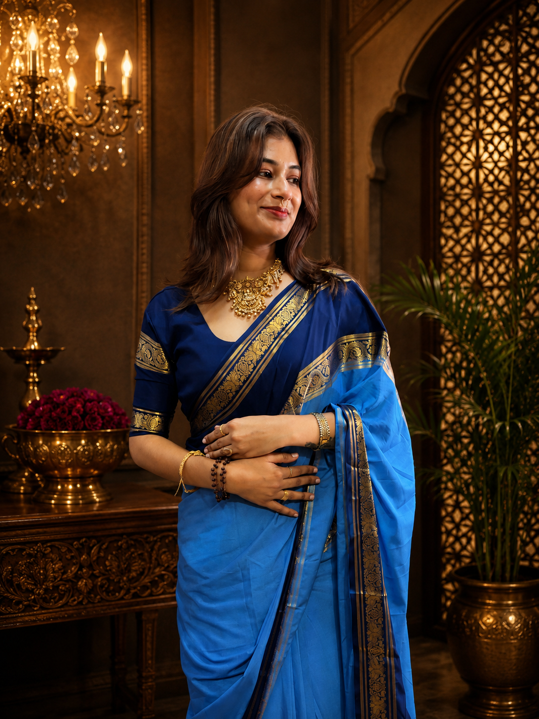 Mysore crepe silk saree