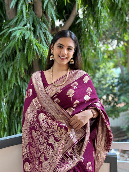Banarasi weave saree
