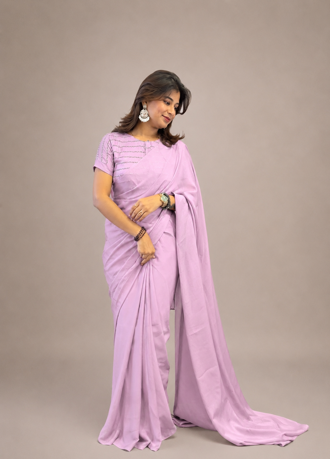 Rangoli crush saree