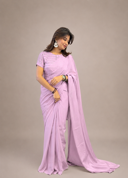 Rangoli crush saree