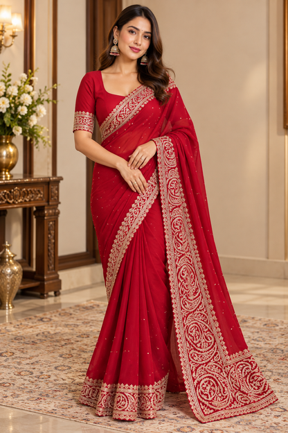Party wear saree