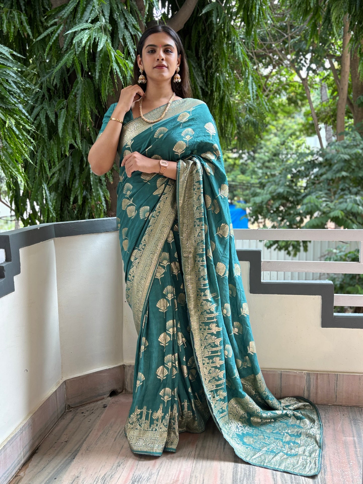 Banarasi weave saree