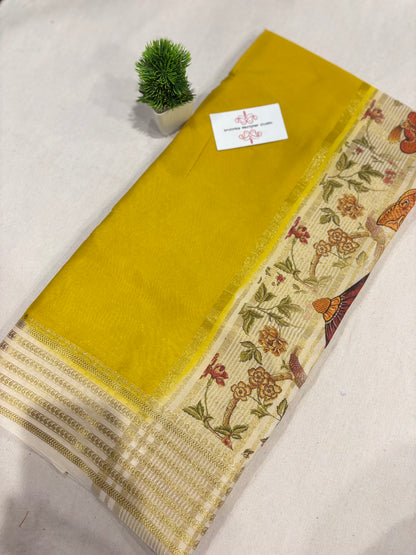 Premium Mysore crepe digital print saree