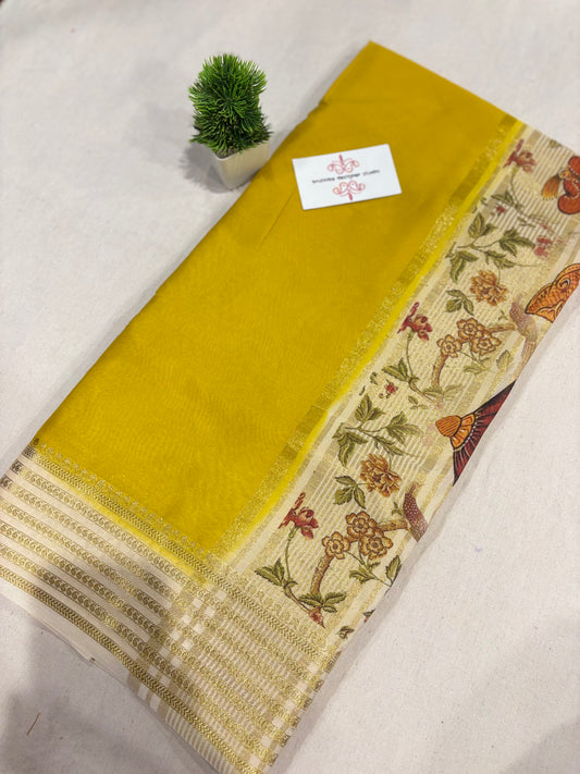 Premium Mysore crepe digital print saree