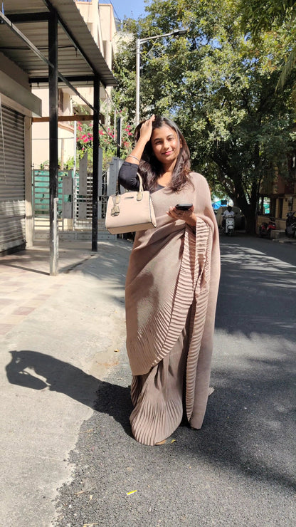 (MS) Tshirt saree
