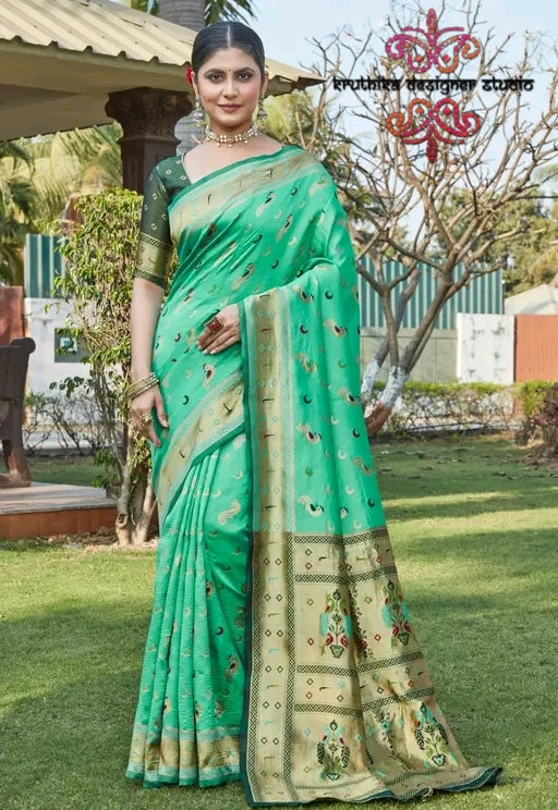 Cotton silk saree