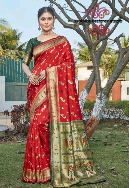 Cotton silk saree
