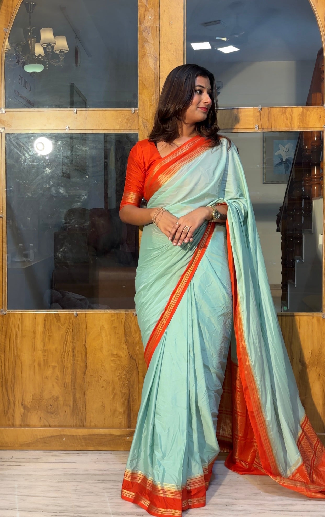 3D Mysore crepe silk