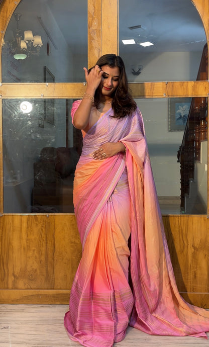 3D Mysore crepe silk