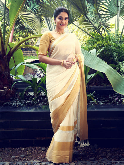 Regina cassandra onam saree