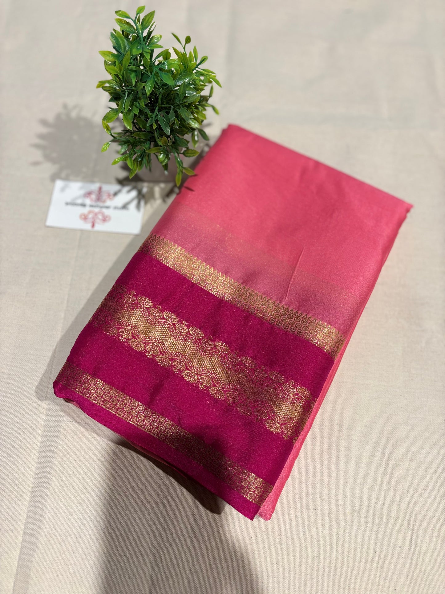 Semi Mysore silk(9pieces left) all sarees come with elbow length sleeves (Copy)