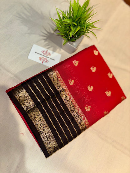 Semi Mysore silk butta