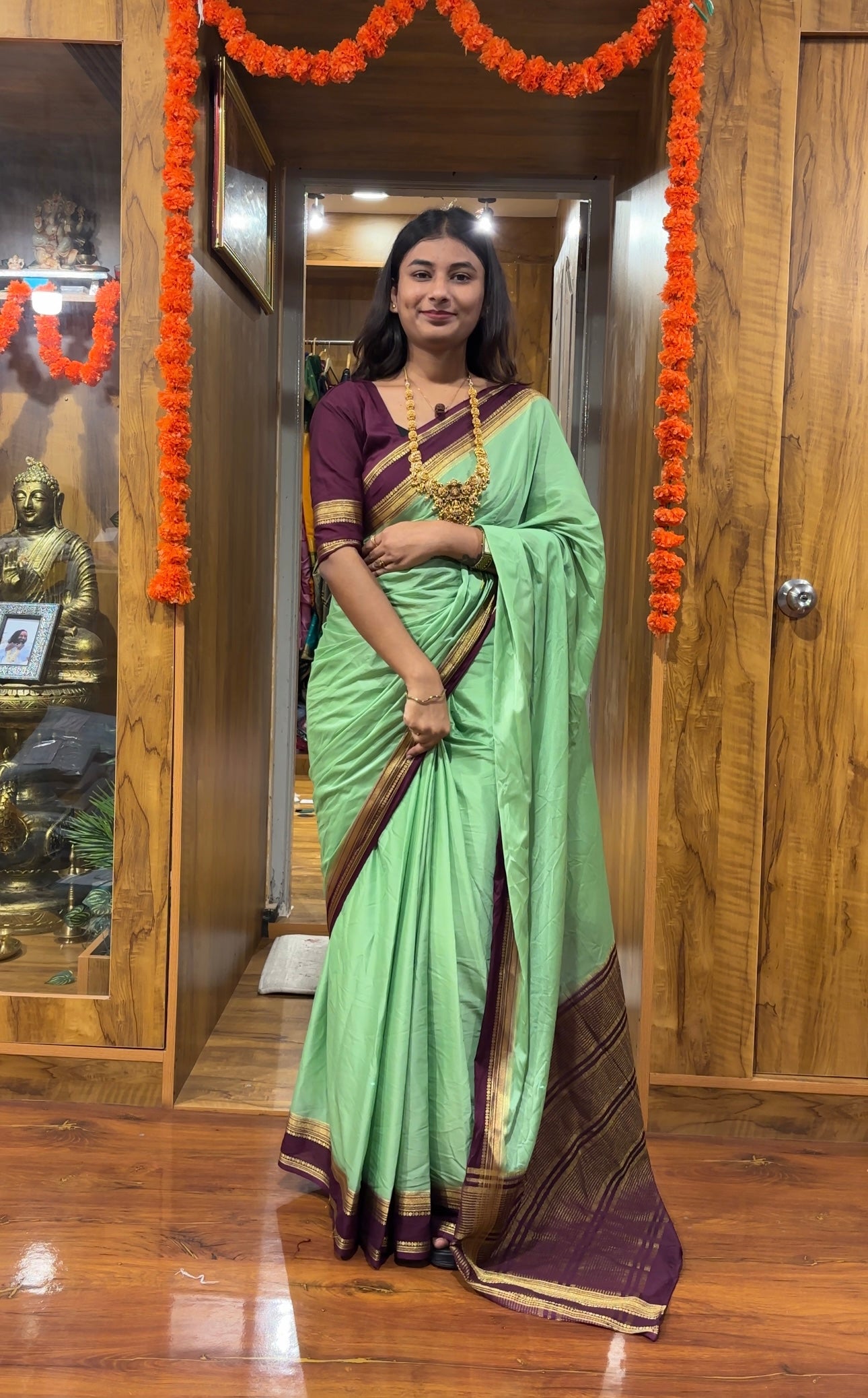 Semi Mysore silk saree bentex