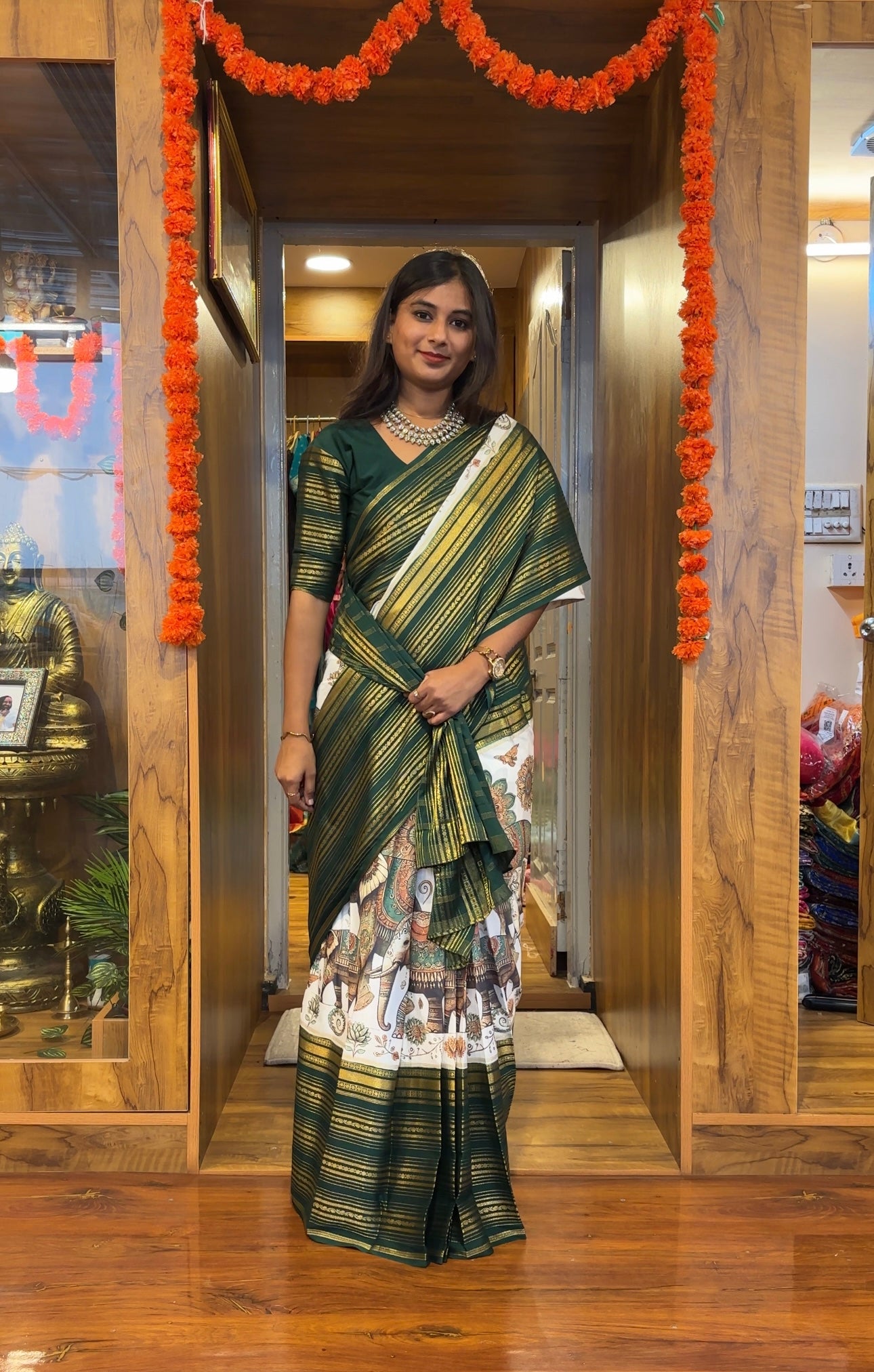 Semi Mysore silk kalamkari print (Copy)