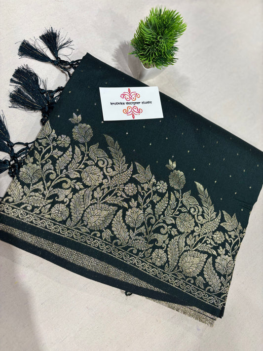 Satin Banarasi saree