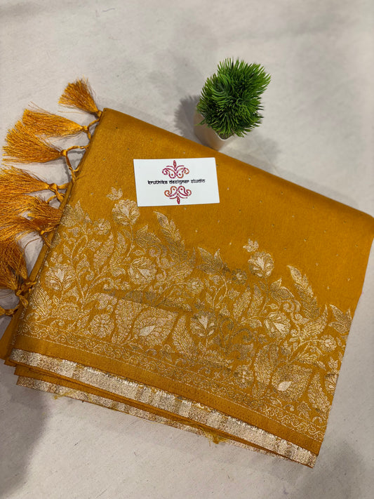 Satin Banarasi saree