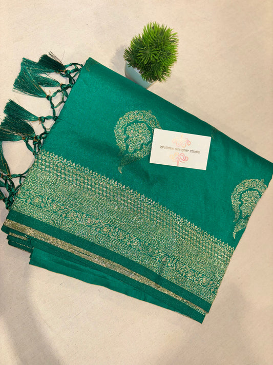 Satin Banarasi saree
