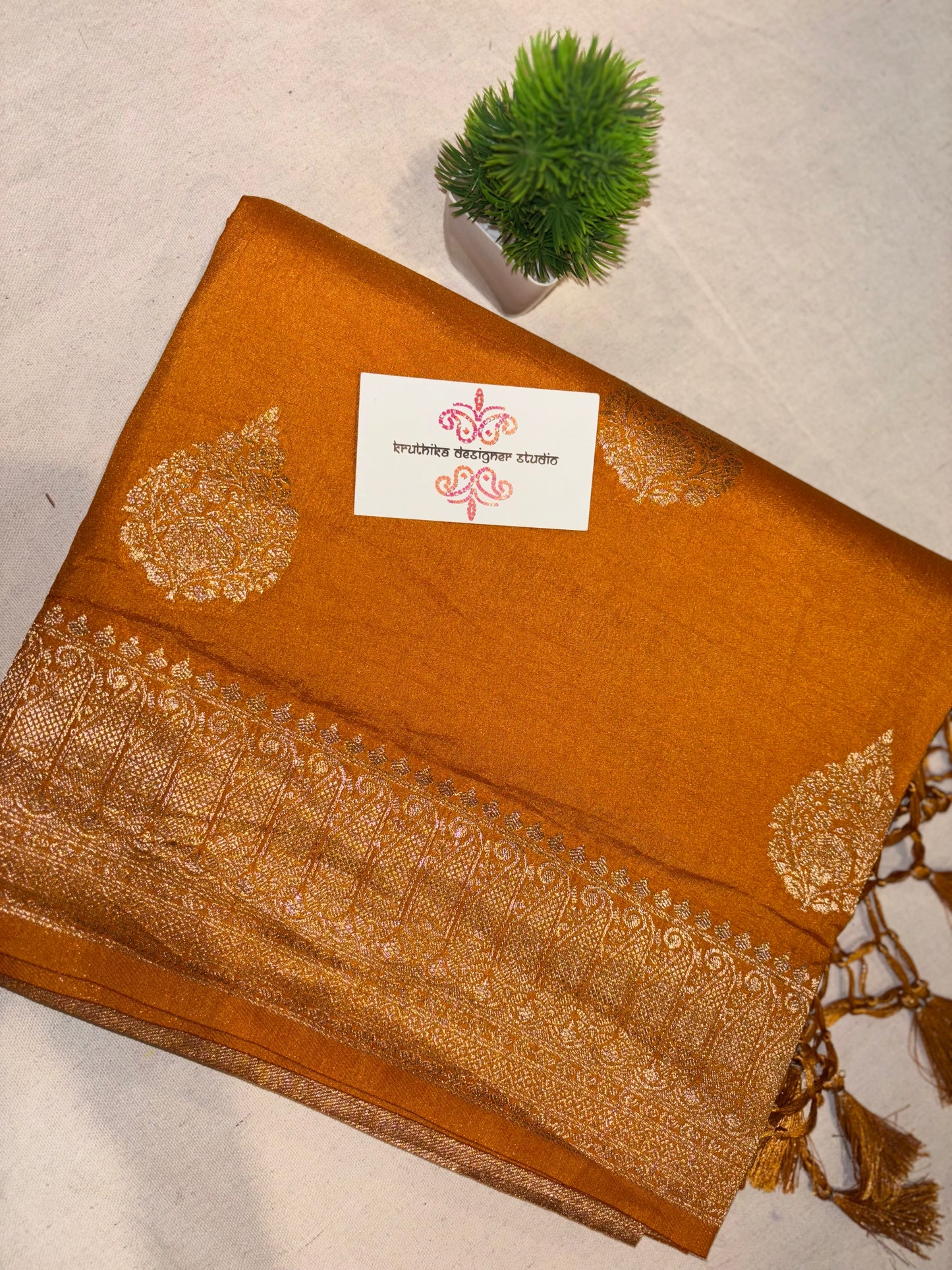 Satin Banarasi saree