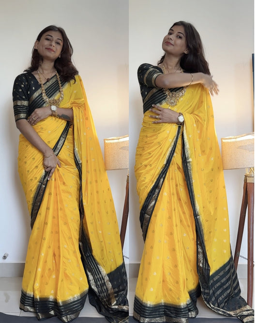 Semi Mysore silk butta