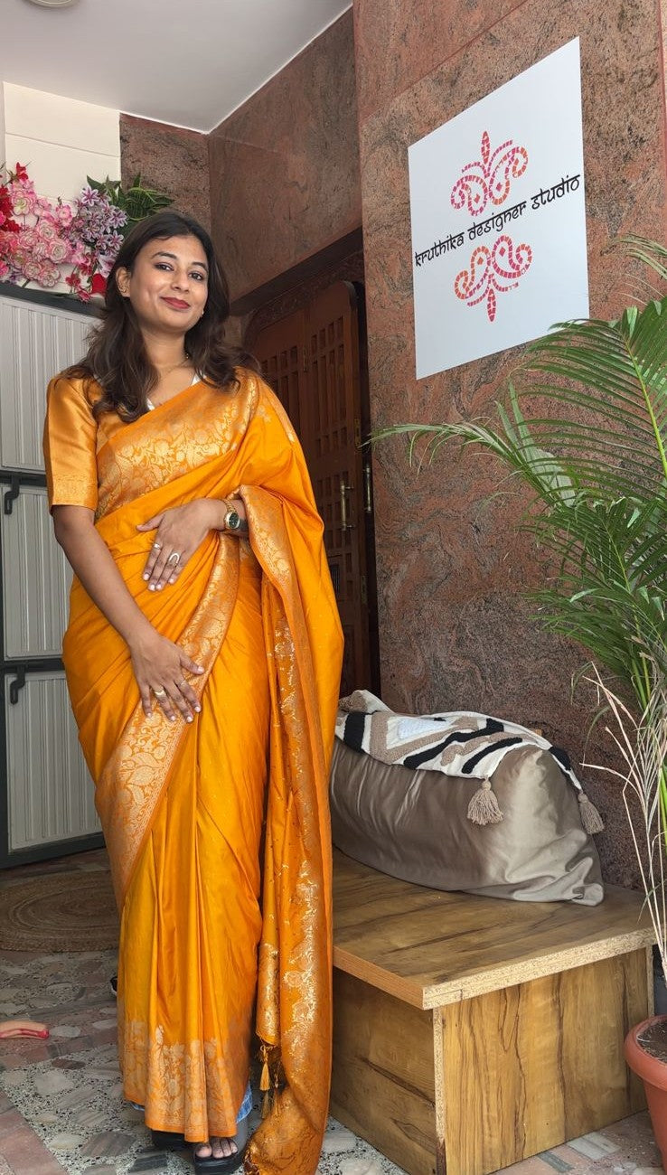 Banarasi satin saree