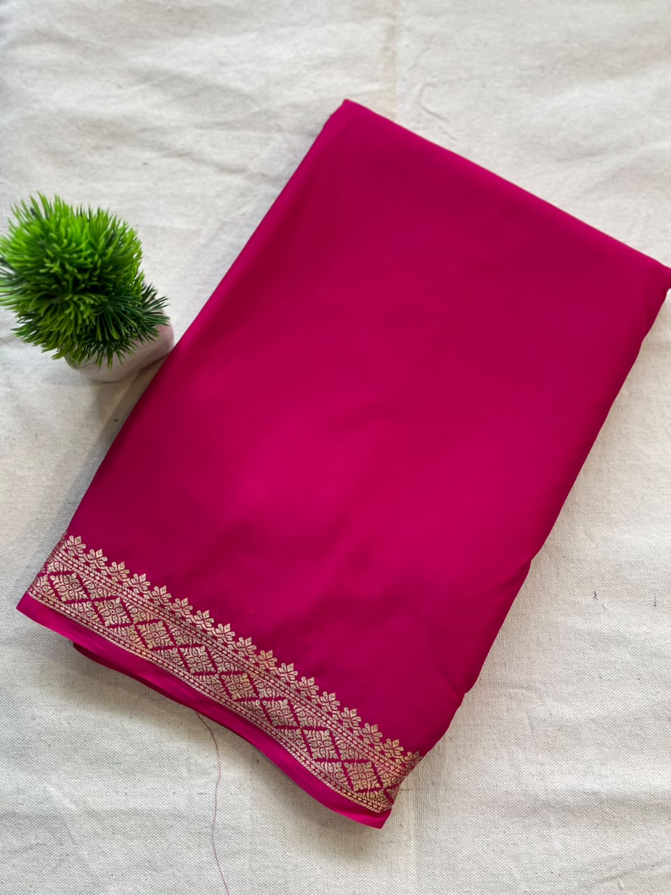 Semi mysore crepe silk Zip & Go Saree