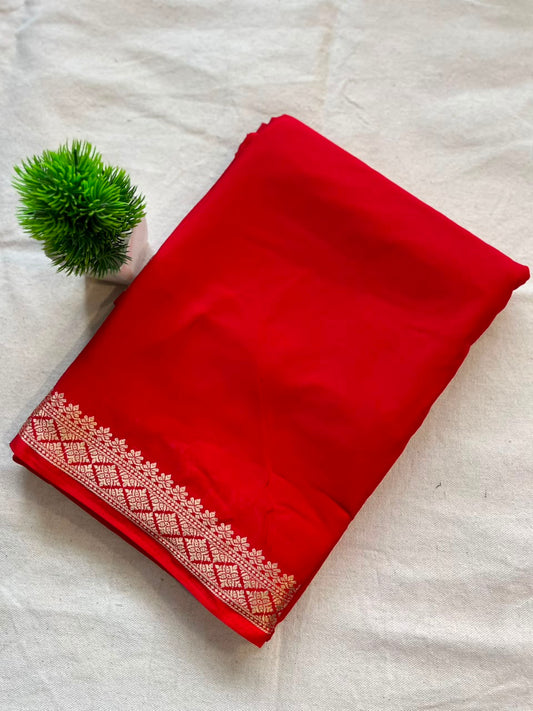 Semi mysore crepe silk Zip & Go Saree
