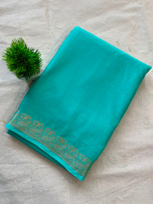 Semi mysore crepe silk Zip & Go Saree