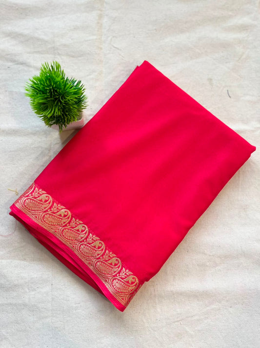 Semi mysore crepe silk Zip & Go Saree