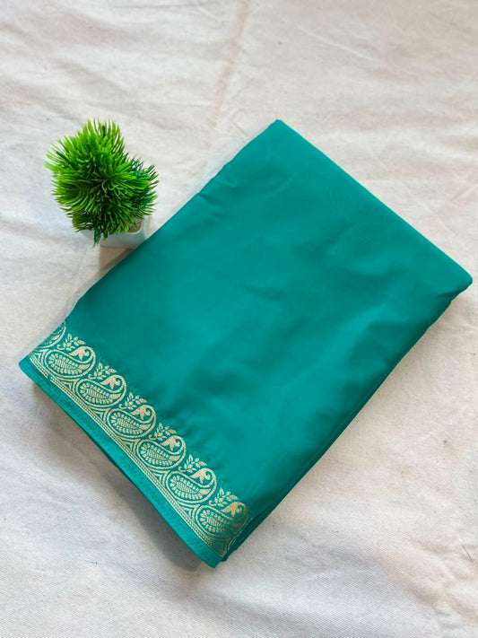 Semi mysore crepe silk Zip & Go Saree