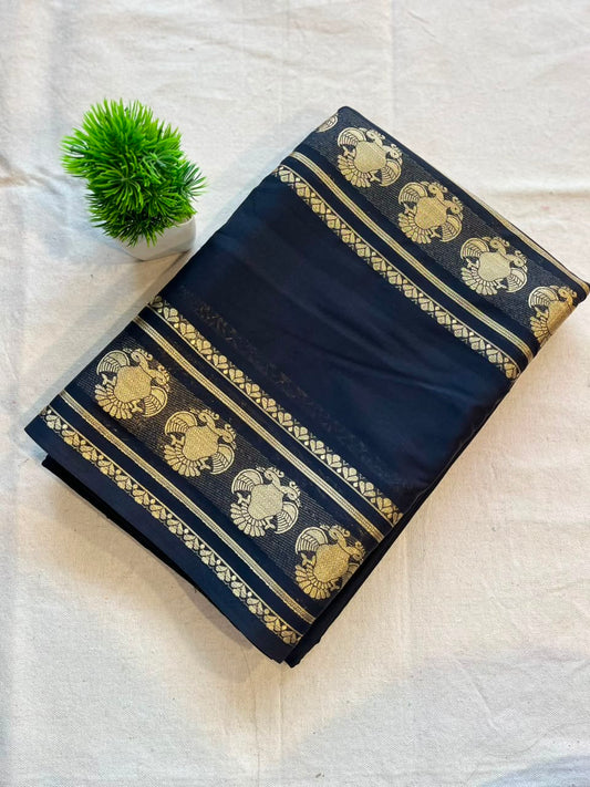 Semi mysore crepe silk Zip & Go Saree