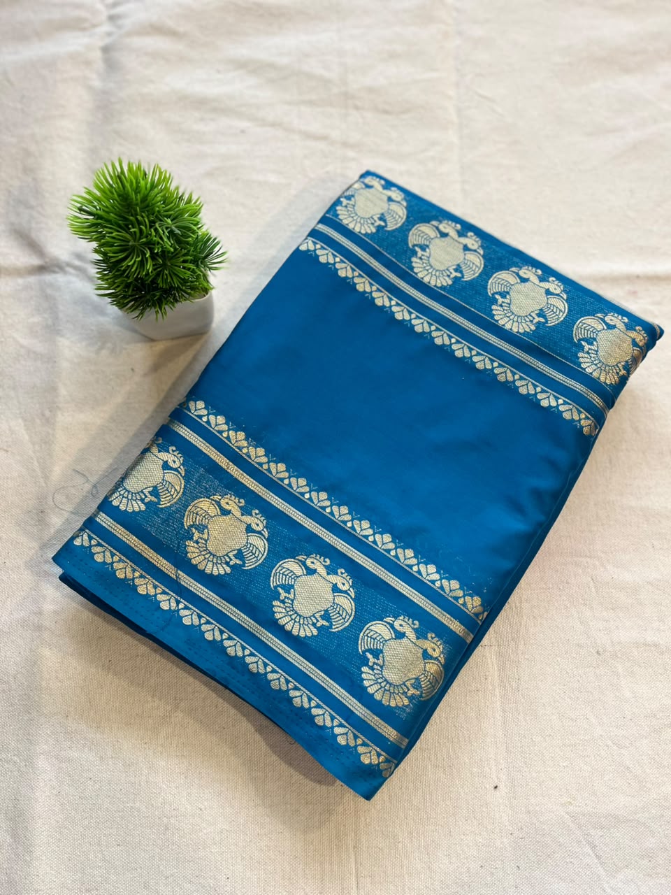 Semi mysore crepe silk Zip & Go Saree