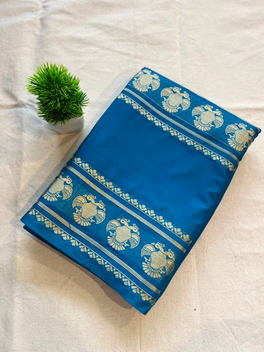 Semi mysore crepe silk Zip & Go Saree