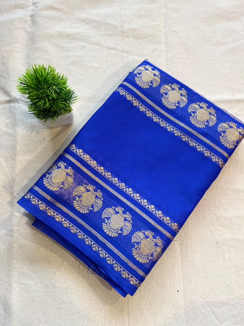 Semi mysore crepe silk Zip & Go Saree