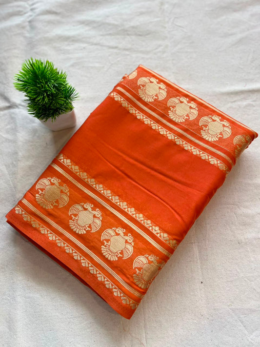 Semi mysore crepe silk Zip & Go Saree