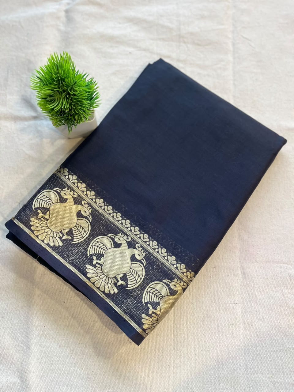 Semi mysore crepe silk Zip & Go Saree