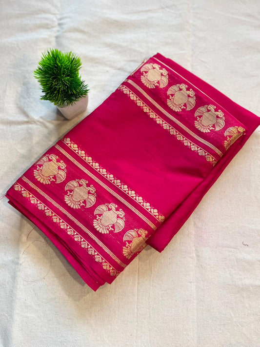 Semi mysore crepe silk Zip & Go Saree