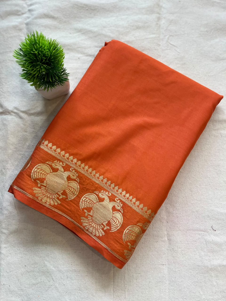Semi mysore crepe silk Zip & Go Saree