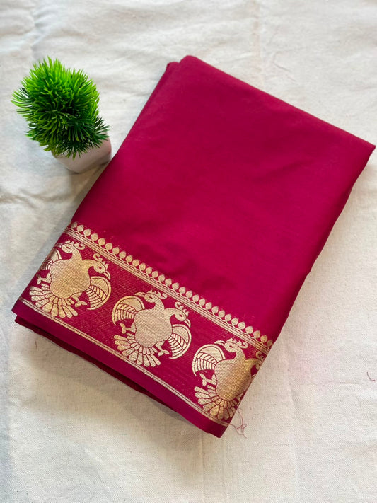 Semi mysore crepe silk Zip & Go Saree