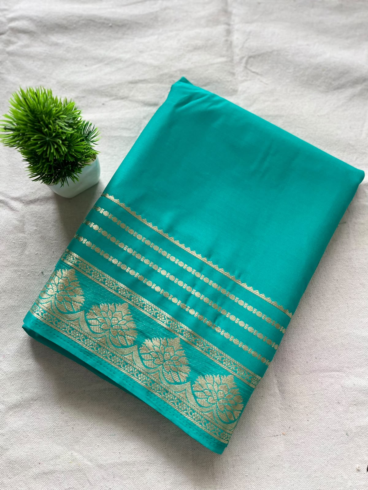 Semi mysore crepe silk Zip & Go Saree